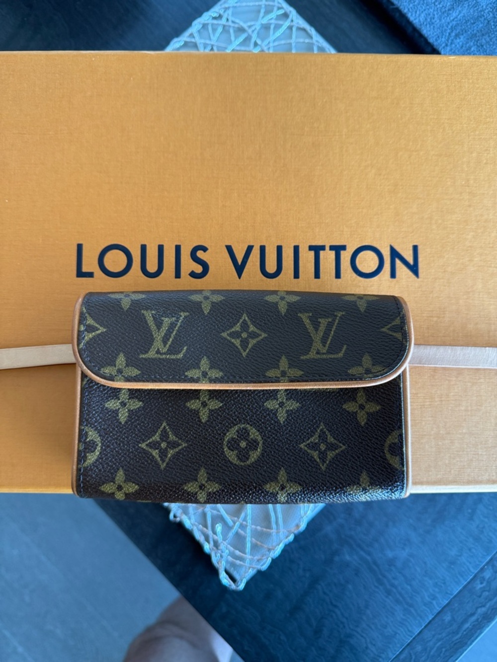 Louis Vuitton Monogram belt bag Dark Brown with Tan Trim